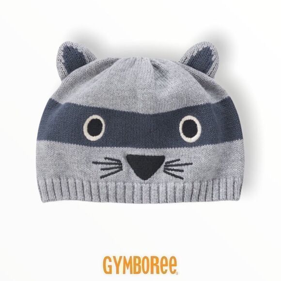 GYMBOREE | Gray | Baby Racoon Hat - Picture 1 of 4